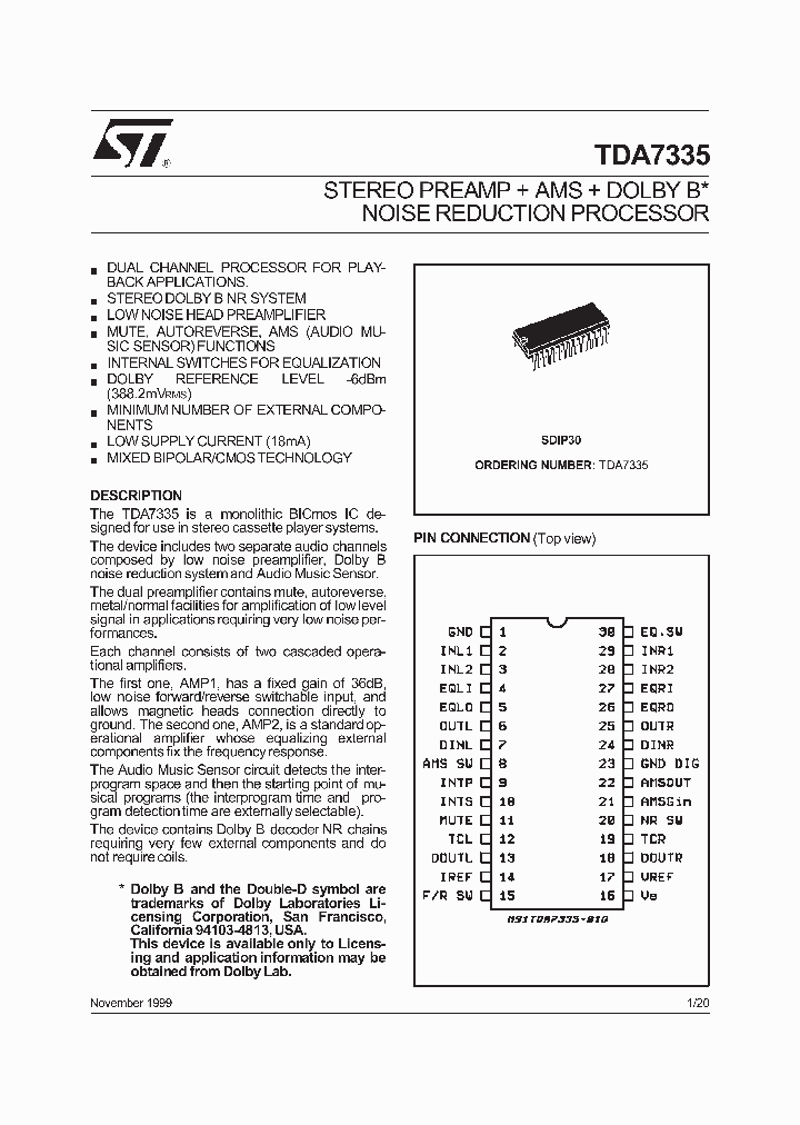 TDA7335_404739.PDF Datasheet