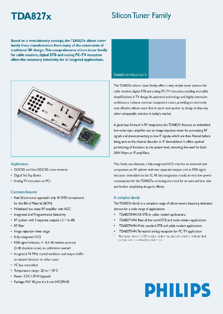 TDA827X_398734.PDF Datasheet