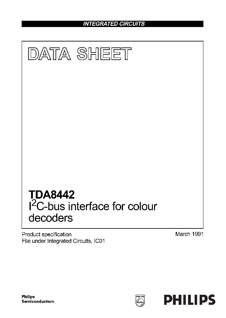 TDA8442_428933.PDF Datasheet