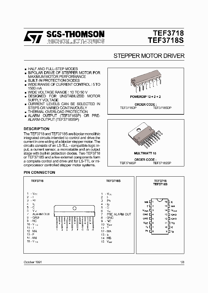 TEF3718_406628.PDF Datasheet