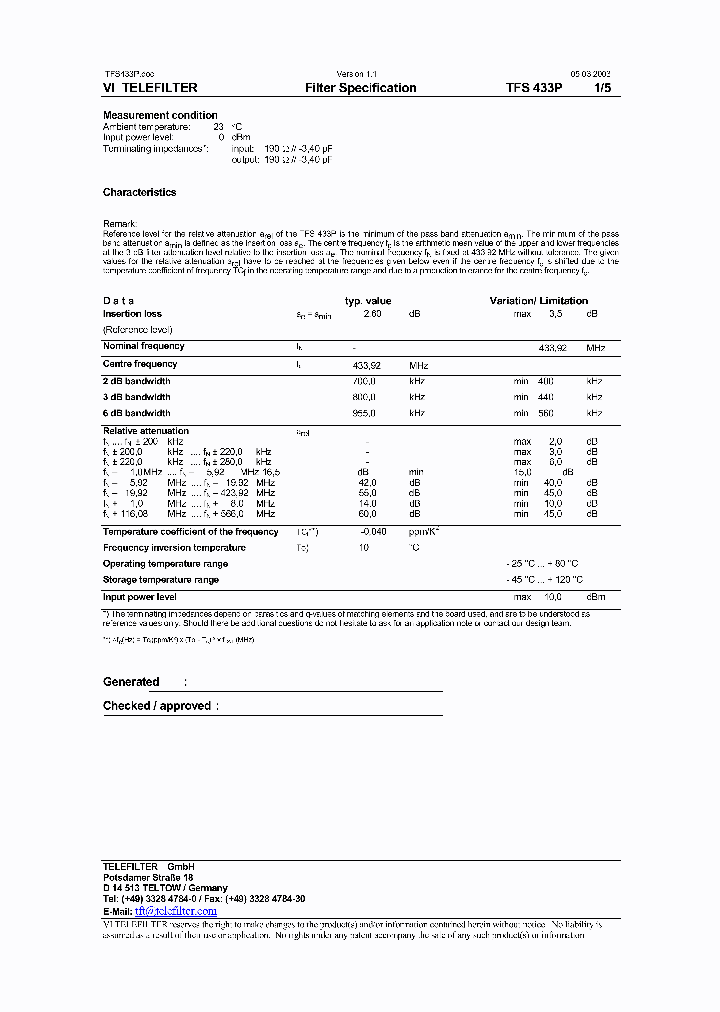 TFS433P_387613.PDF Datasheet