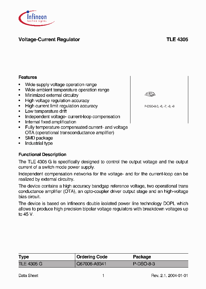 TLE4305_399723.PDF Datasheet