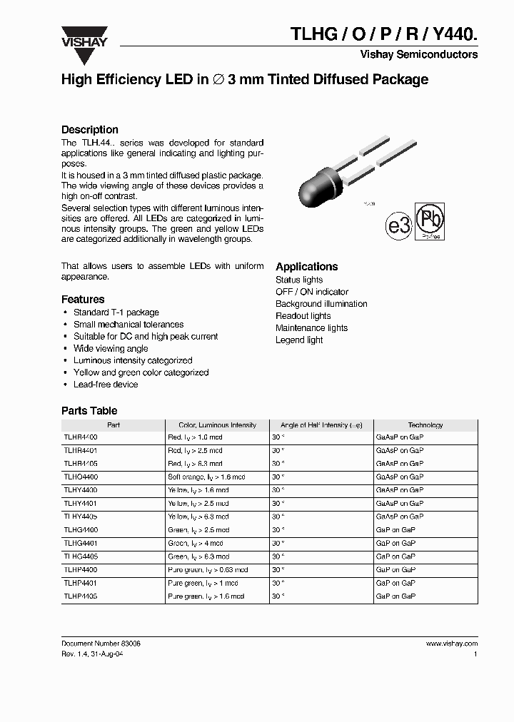 TLHP4400_430003.PDF Datasheet