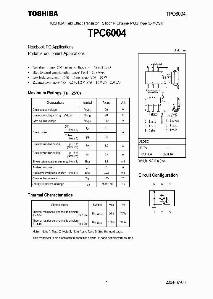 TPC6004_397812.PDF Datasheet
