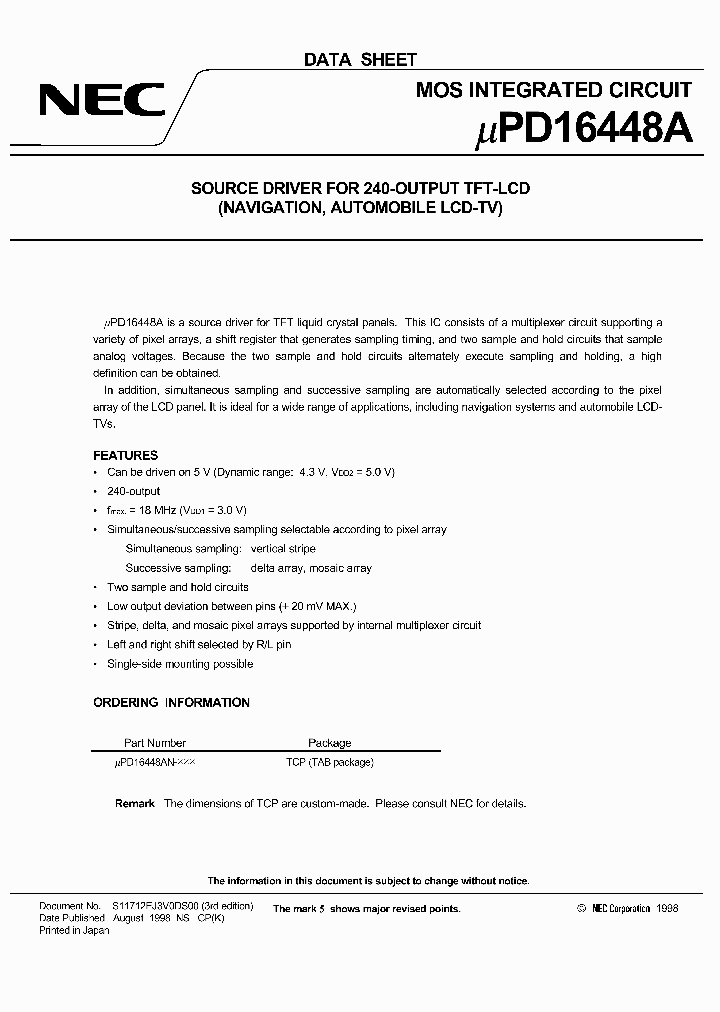 UPD16448A_5271.PDF Datasheet