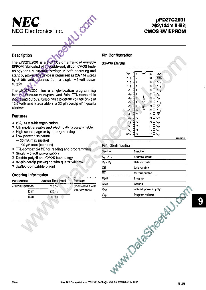 UPD27C2001_406402.PDF Datasheet