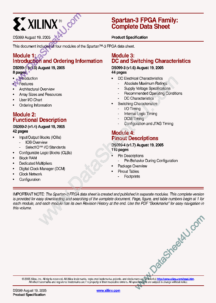 XC3S5000_287122.PDF Datasheet