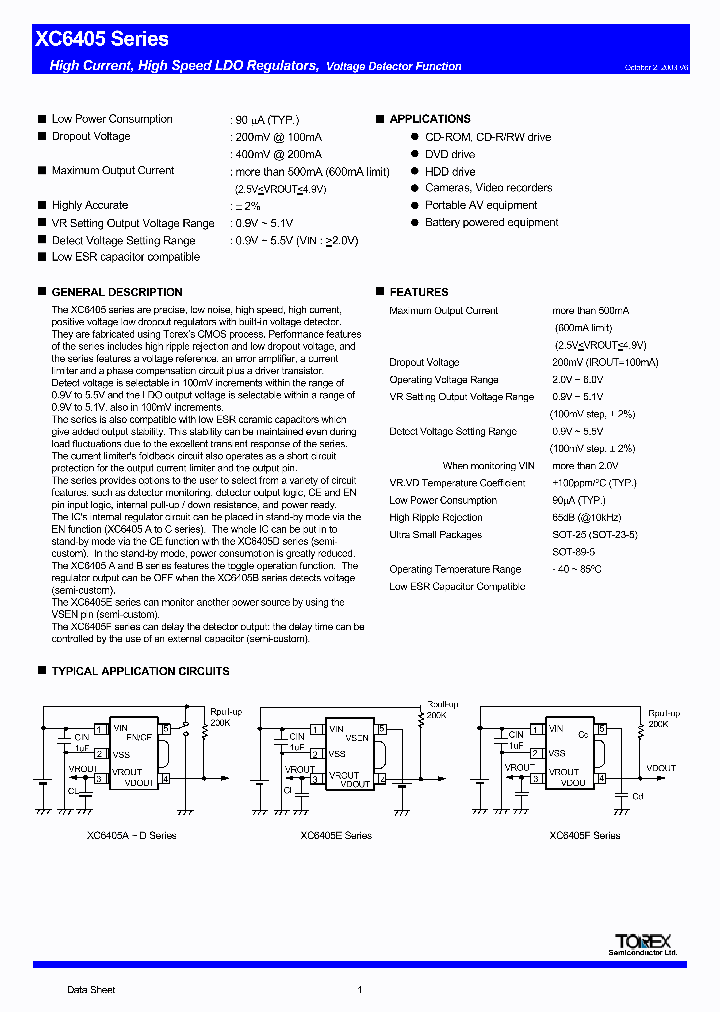 XC6405_423224.PDF Datasheet