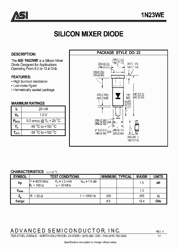 1N23WE_471921.PDF Datasheet