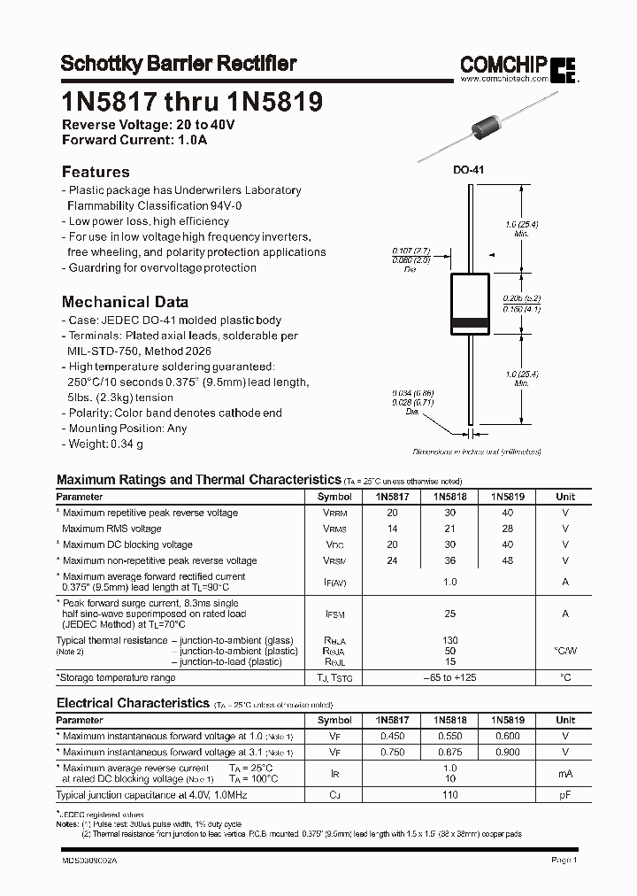 1N5819_433042.PDF Datasheet