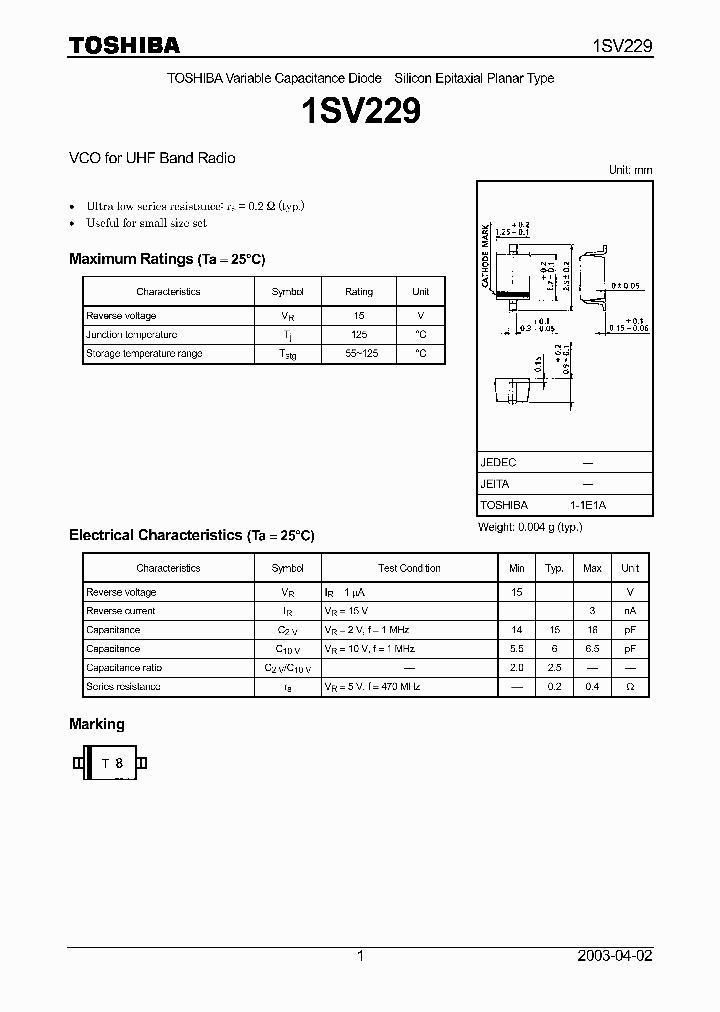 1SV229_448856.PDF Datasheet