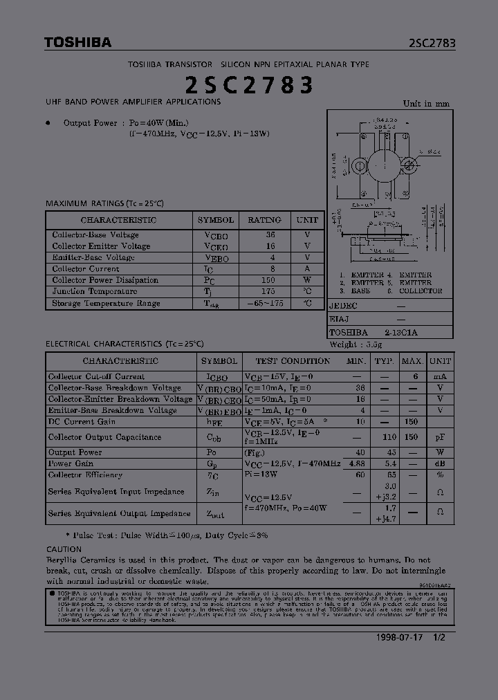 2SC2783_461037.PDF Datasheet