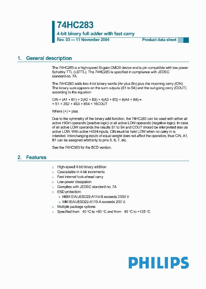 74HC283D_464135.PDF Datasheet