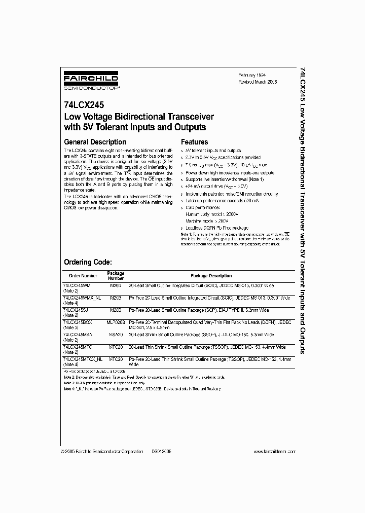 74LCX245MTC_452305.PDF Datasheet