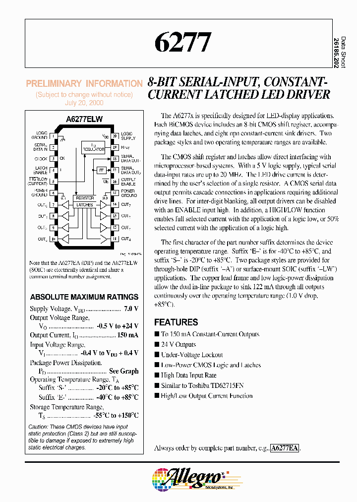 A6277EA_471898.PDF Datasheet