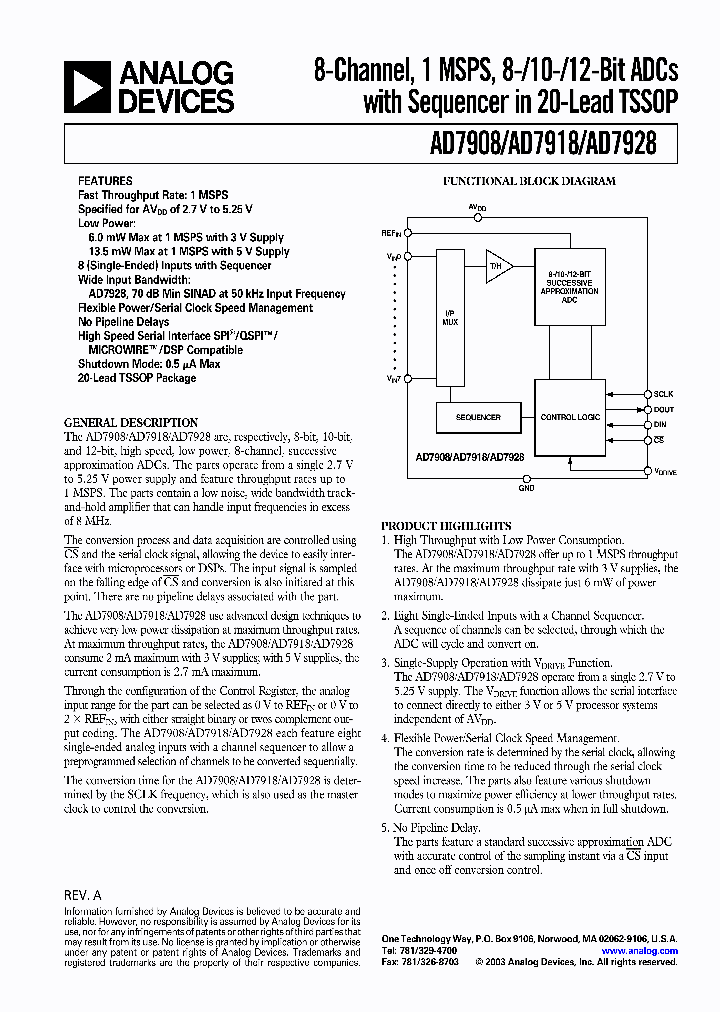 AD7908_258256.PDF Datasheet