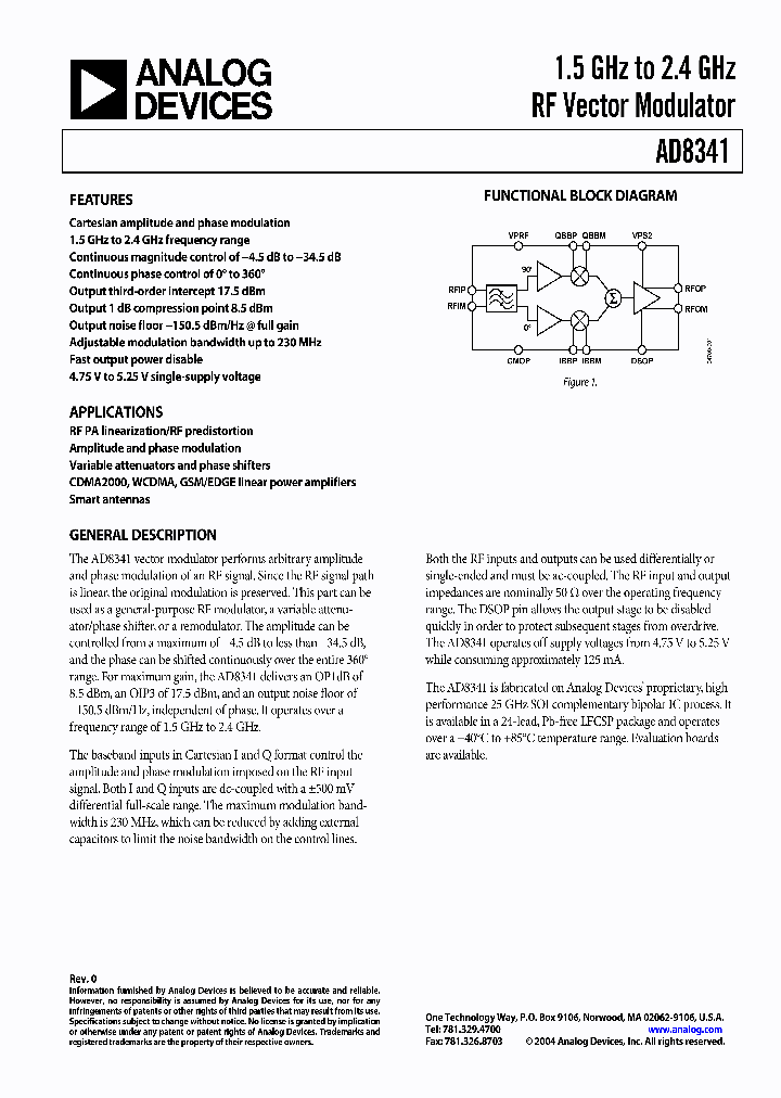 AD8341_453938.PDF Datasheet