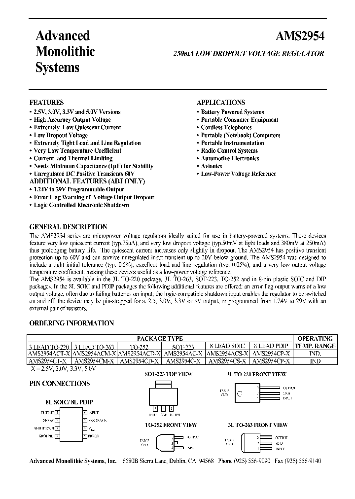AMS2954_469985.PDF Datasheet