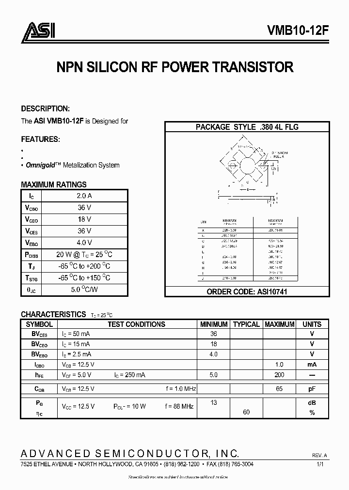 ASI10741_132963.PDF Datasheet