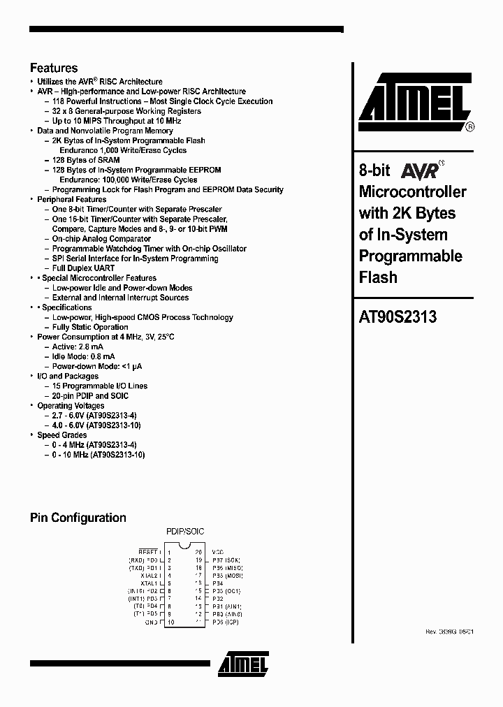AT90S2313-10SC_184424.PDF Datasheet