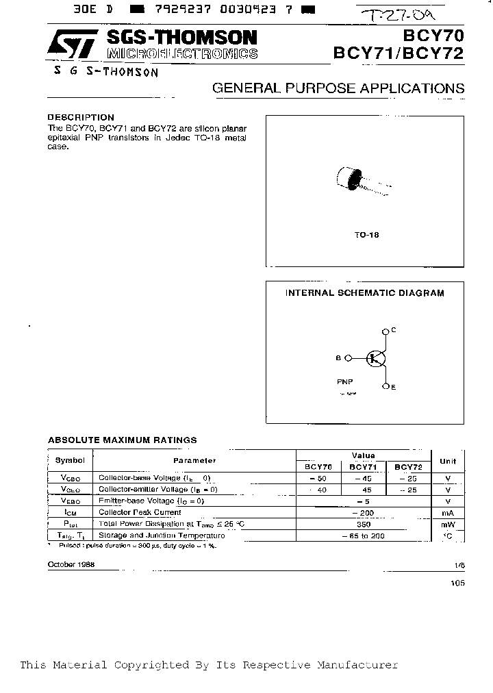 BCY72_440540.PDF Datasheet