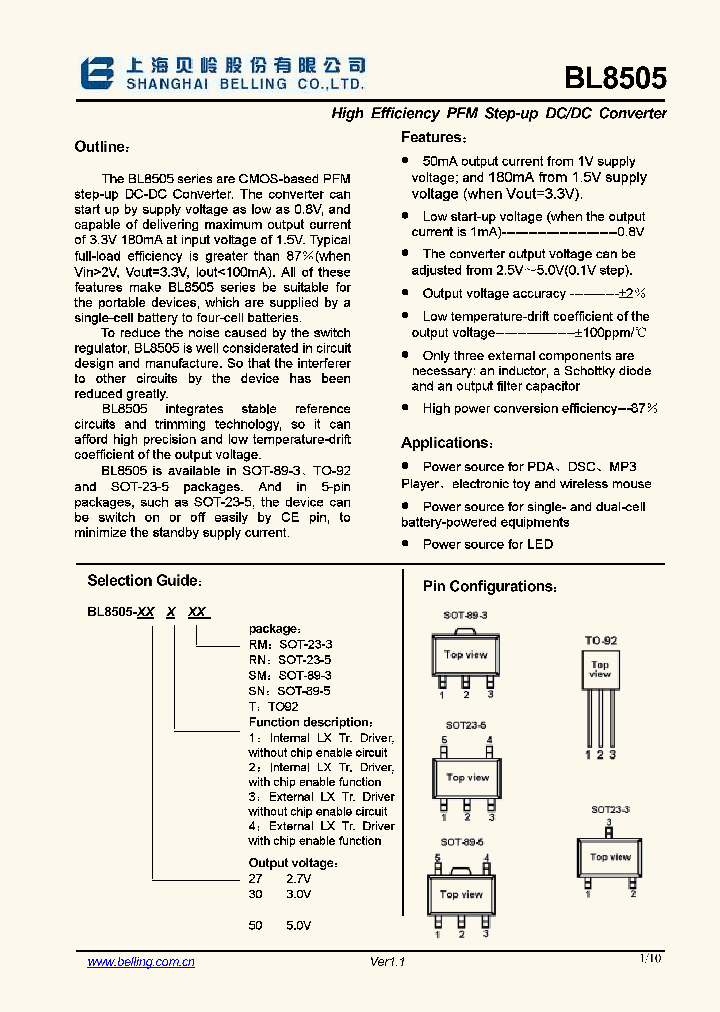 BL8505_463274.PDF Datasheet