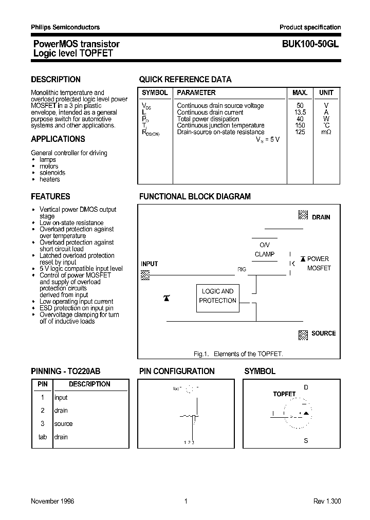 BUK100-50GL_437754.PDF Datasheet