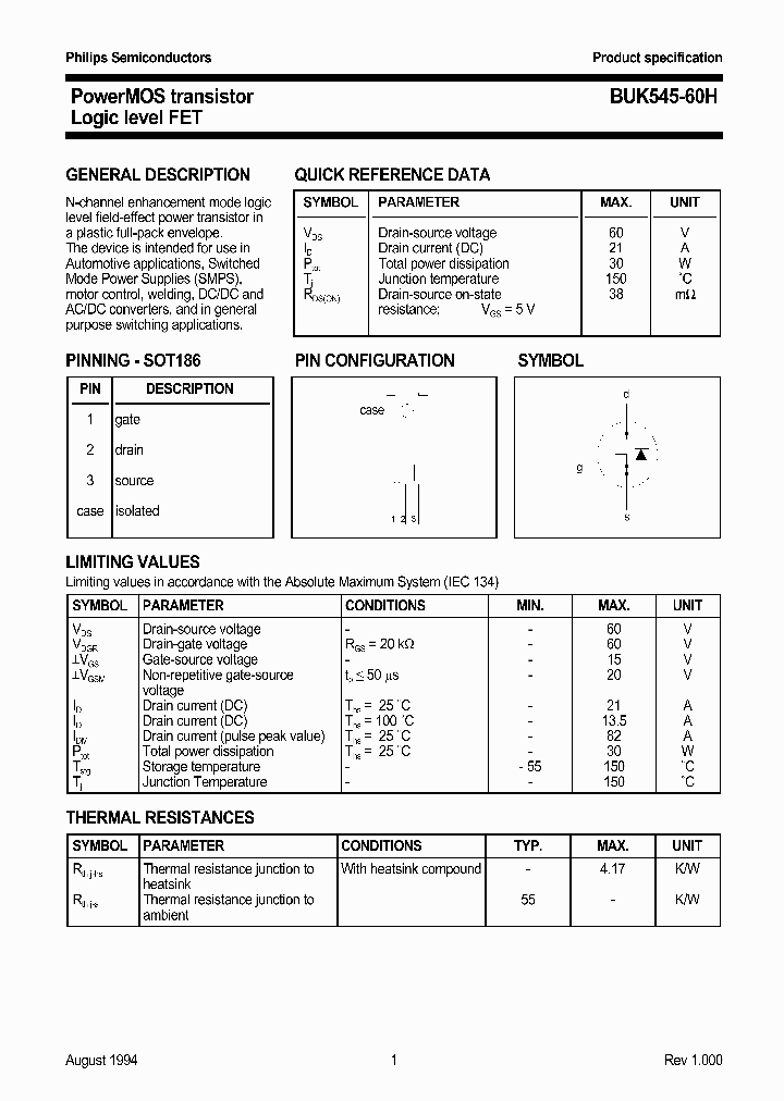 BUK545-60H_442463.PDF Datasheet