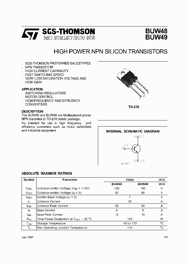 BUW49_475531.PDF Datasheet