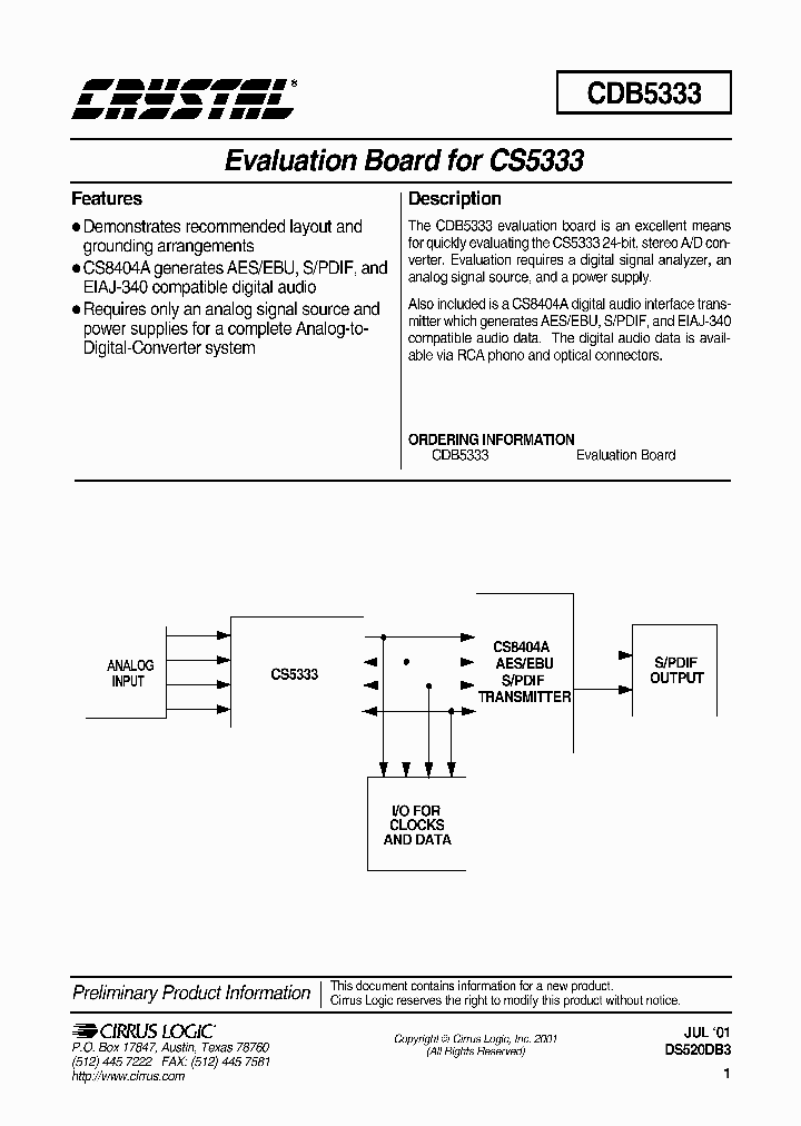 CDB5333_466470.PDF Datasheet