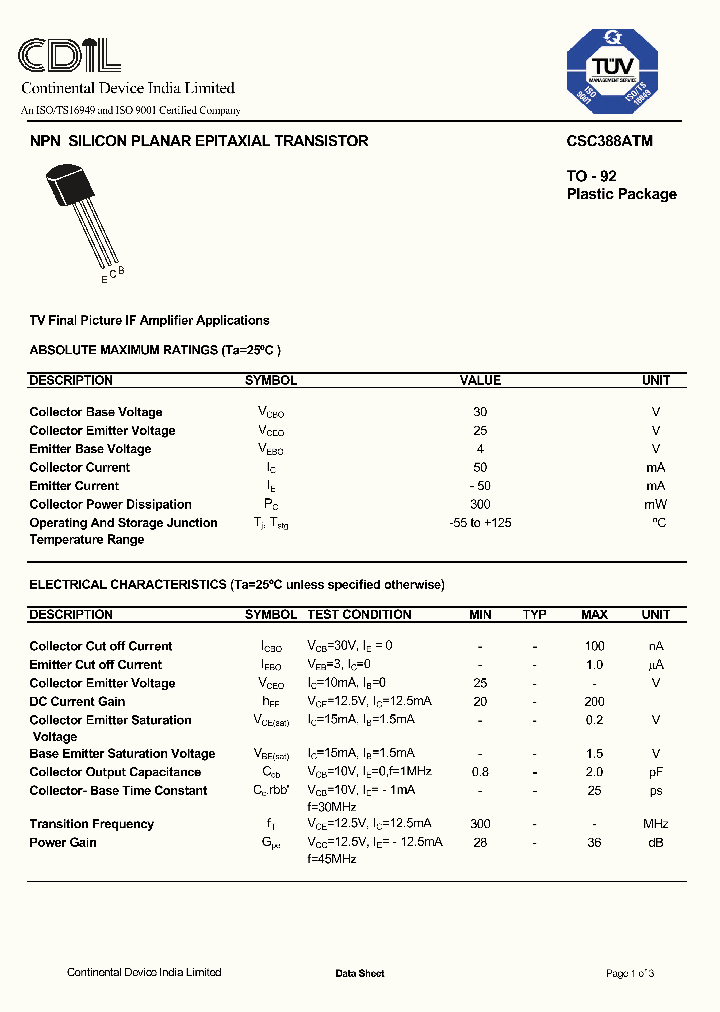 CSC388ATM_466527.PDF Datasheet