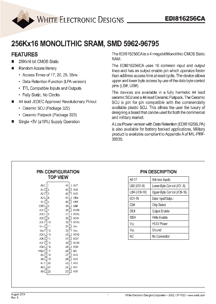 EDI816256CAXF44B_458620.PDF Datasheet