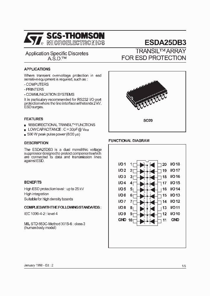 ESDA25DB3_459538.PDF Datasheet