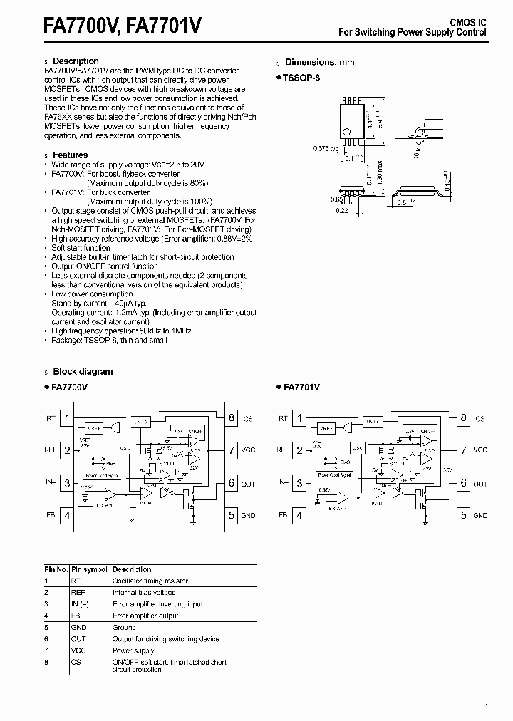 FA7701V_465150.PDF Datasheet