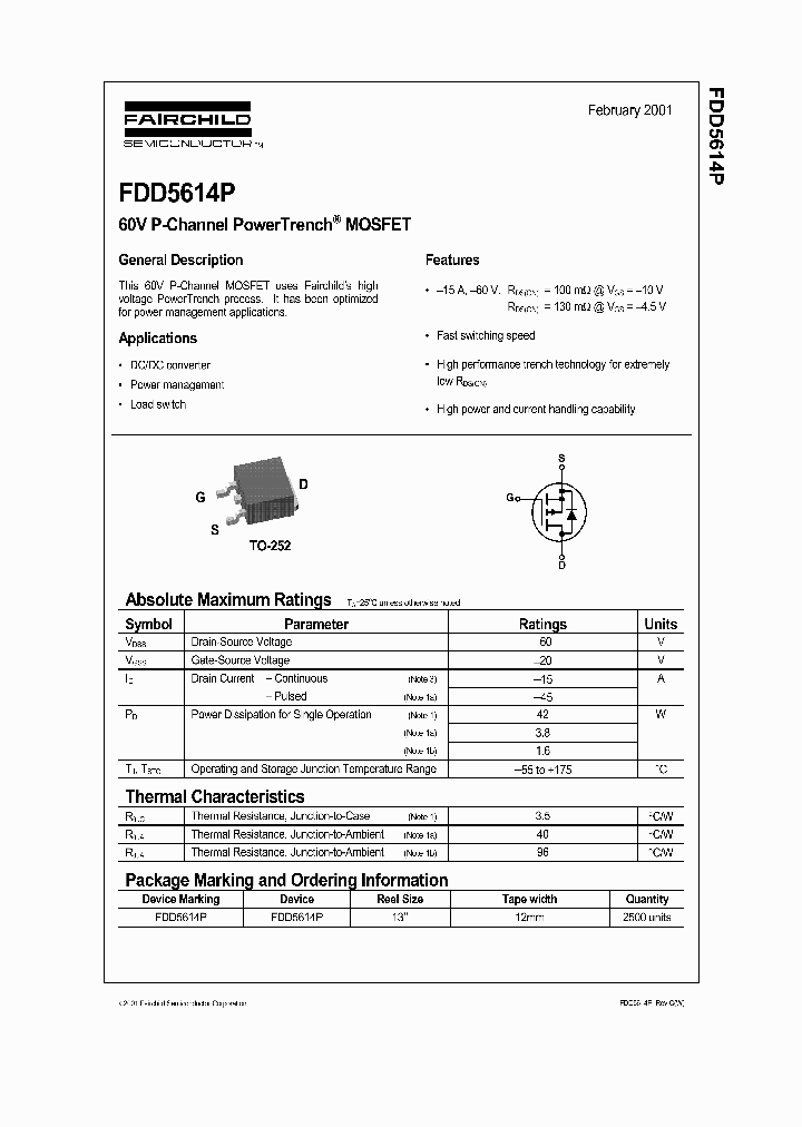 FDD5614_450535.PDF Datasheet