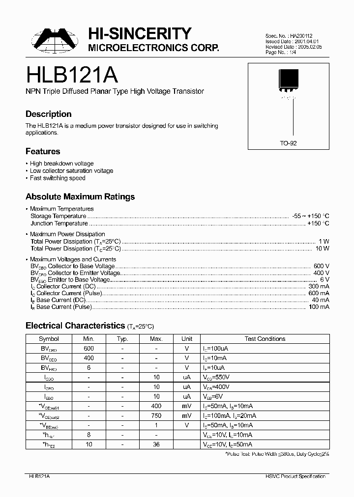 HLB121A_466236.PDF Datasheet