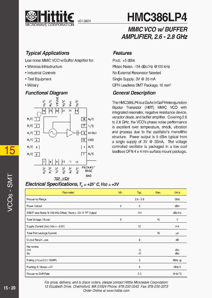 HMC386LP4_452009.PDF Datasheet
