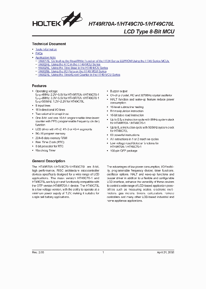 HT49C70-1_450554.PDF Datasheet