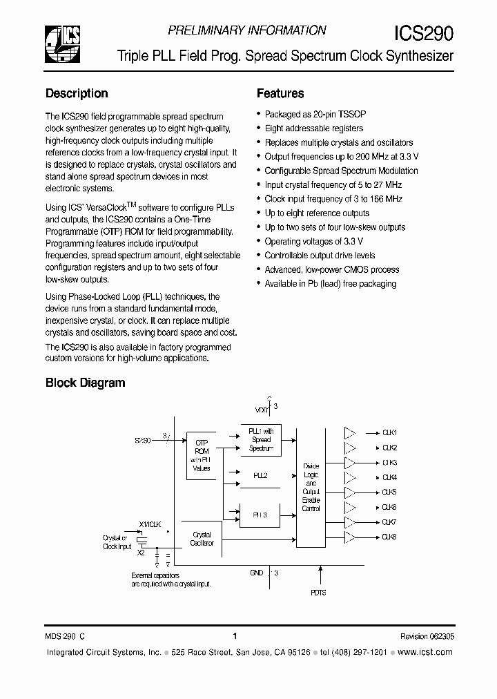 ICS290_485259.PDF Datasheet