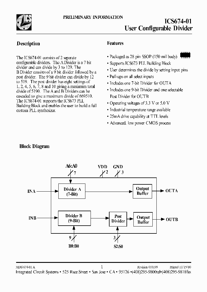 ICS674-01_435532.PDF Datasheet