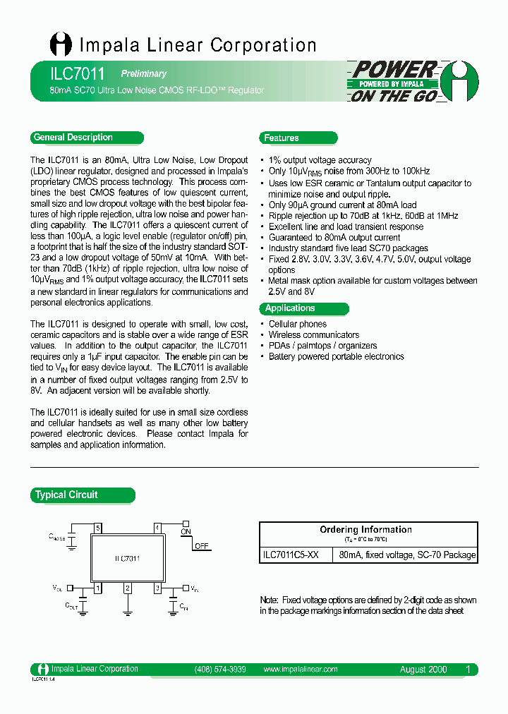 ILC7011_454264.PDF Datasheet