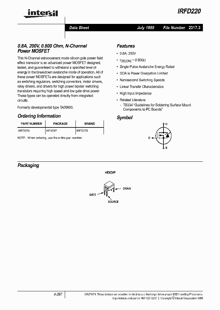 IRFD220_451648.PDF Datasheet