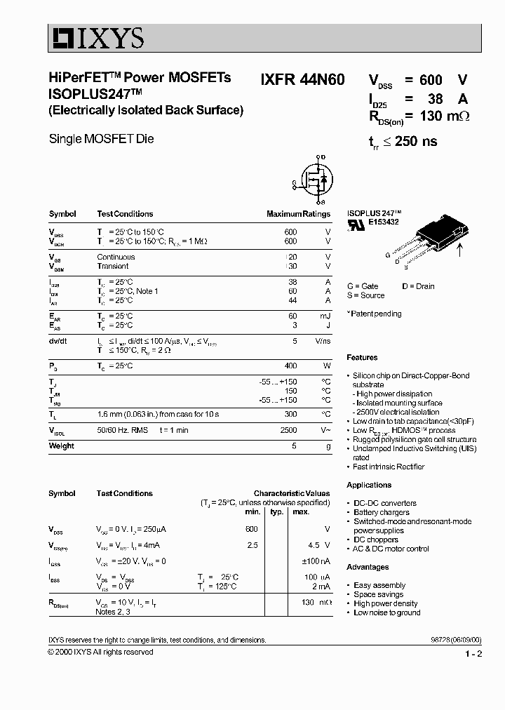 IXFR44N60_466699.PDF Datasheet