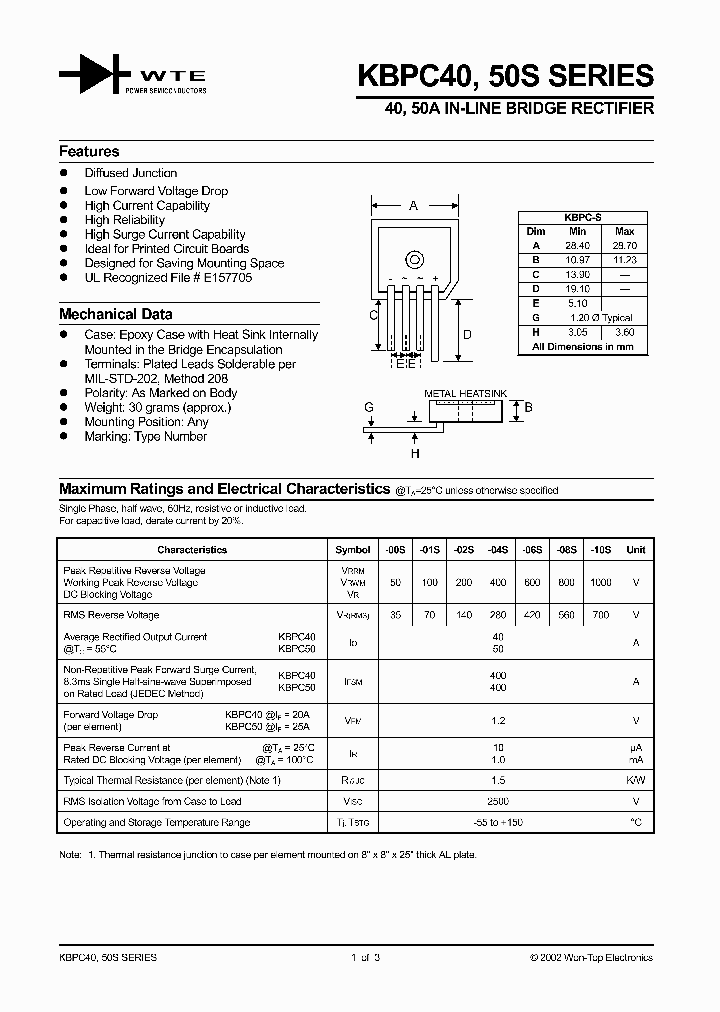 KBPC5000S_480924.PDF Datasheet