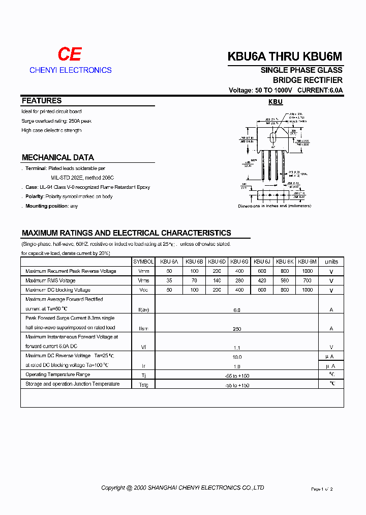 KBU6B_437422.PDF Datasheet