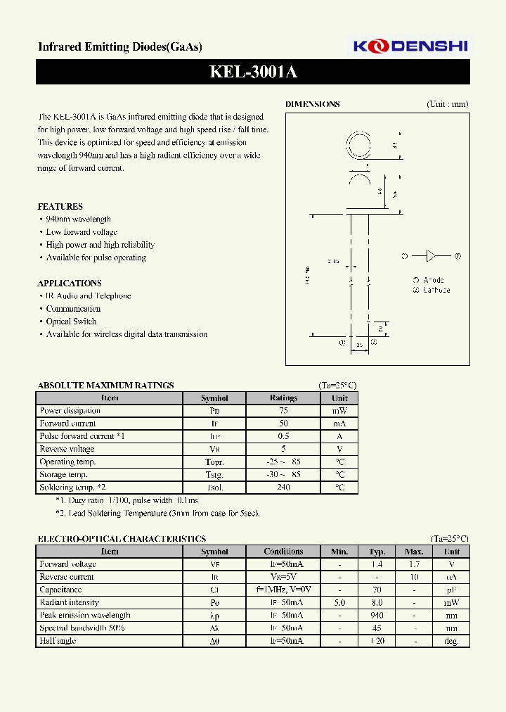 KEL-3001A_459689.PDF Datasheet