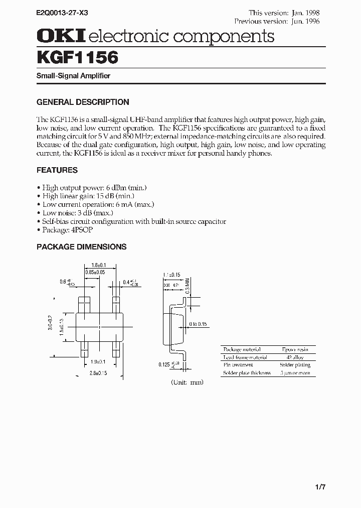 KGF1156_450263.PDF Datasheet