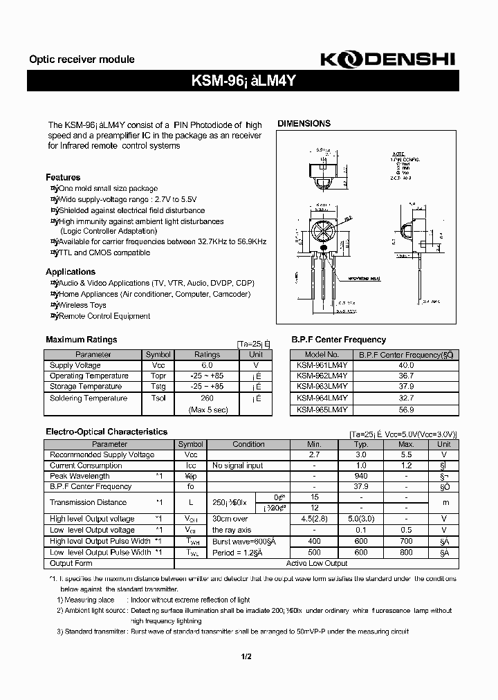 KSM-964LM4Y_465095.PDF Datasheet