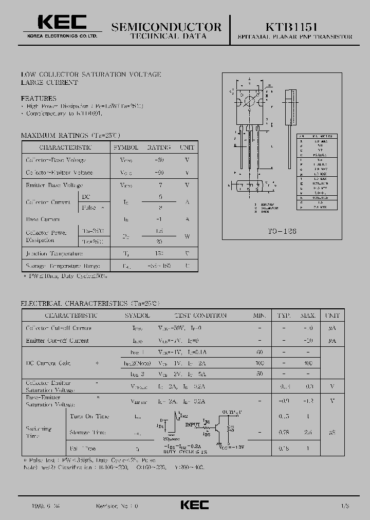KTB1151_464546.PDF Datasheet