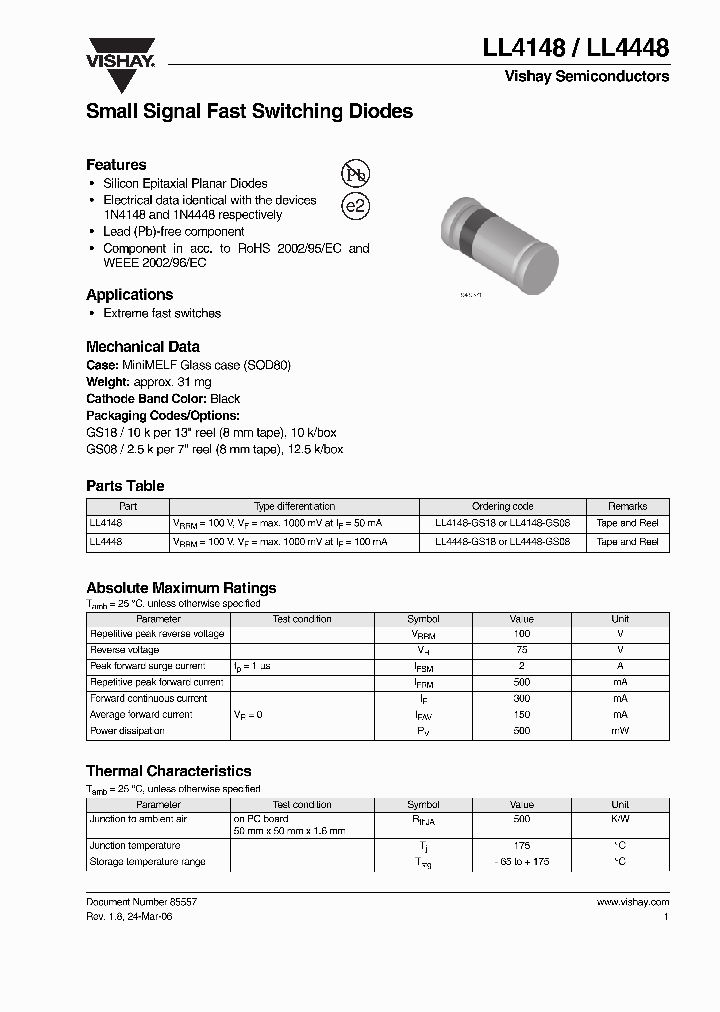 LL4148-GS08_394427.PDF Datasheet